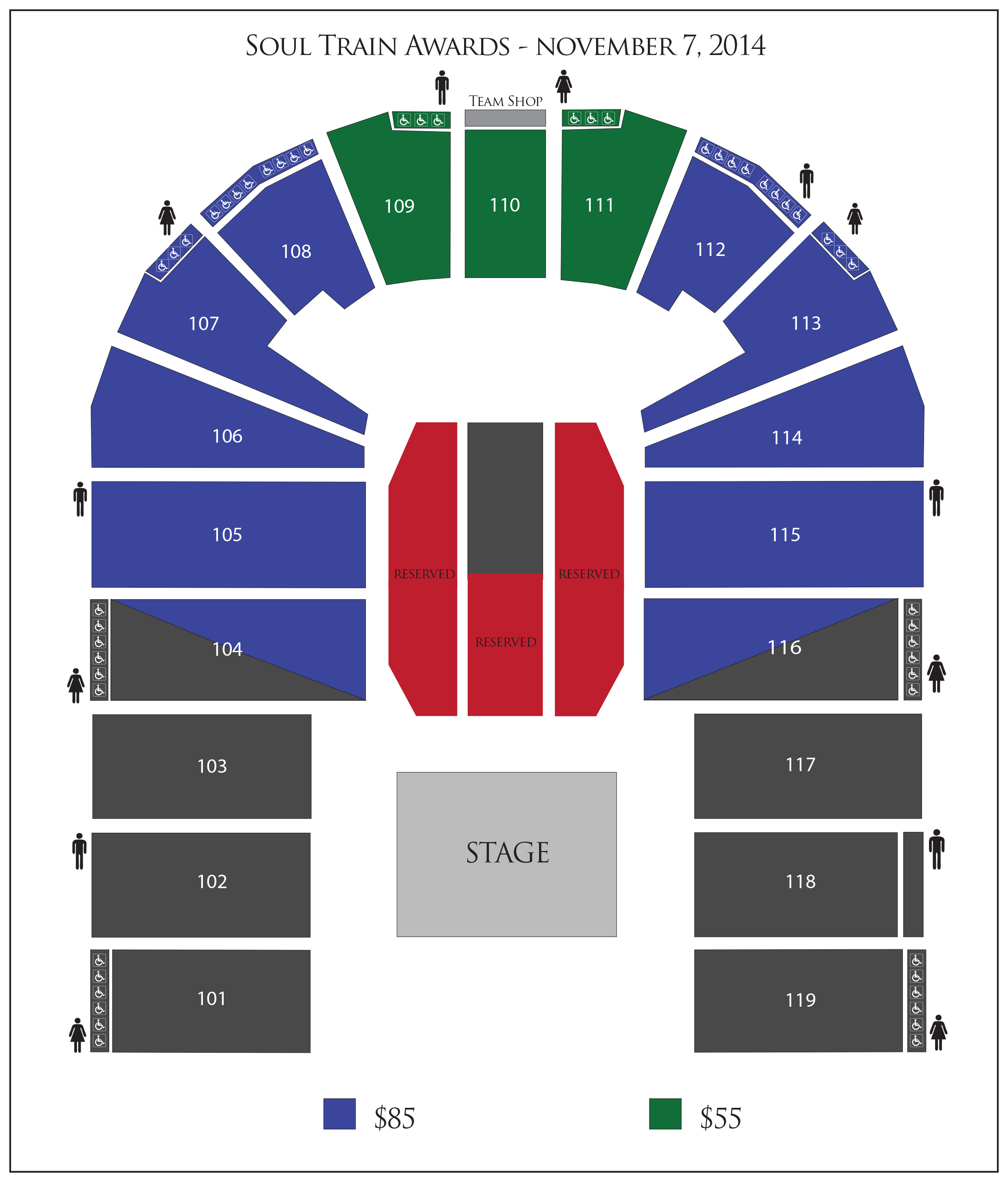 Universal Soul Seating Chart